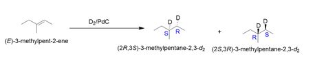 Solved When E 3 Methyl 2 Pentene Undergoes Catalytic Hydrogenation