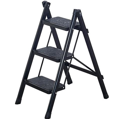 Buy 3 Step Ladder Folding Step Stool With Anti Slip Wide Pedal