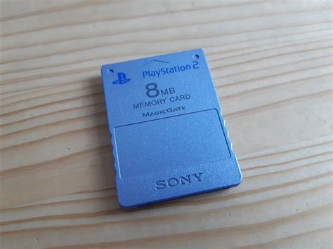 Original Sony PS2 Memory Card 8MB Speicherkarte AQUA BLUE Kaufen Auf