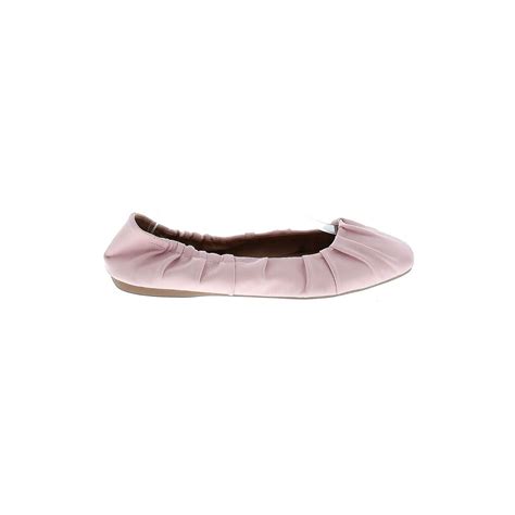 Sam And Libby Pink Ruched Britt Ballet Flats 85 Women Gem