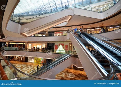 Massive Shopping Mall in Shanghai China Editorial Stock Image - Image ...