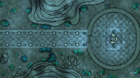 Underwater Temple X R Battlemaps