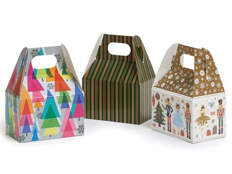 Contemporary Christmas Mini Gable Box Assortment 4x2 5x2 5 6 Pack