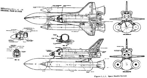 NASA Space Shuttle Orbiter - Hull design blueprints from NASA Tech docs ...