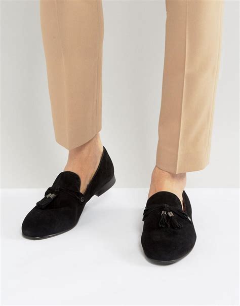 Aldo Mccrery Suede Tassel Loafers In Black For Men Lyst