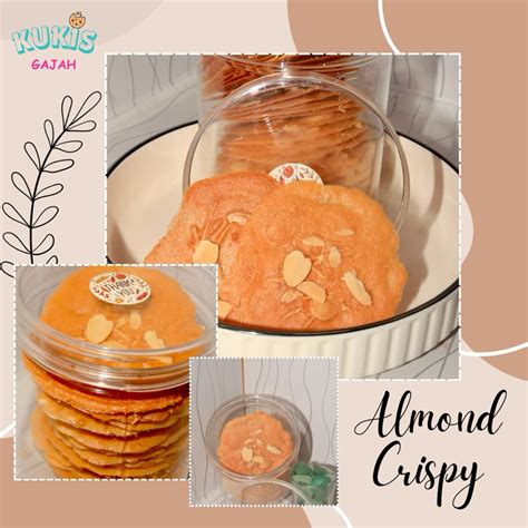 Jual Almond Crispy By Kukis Gajah Kue Kering Shopee Indonesia