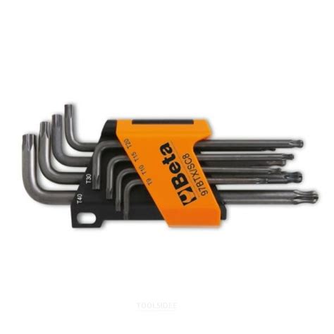 Beta 8 Piece Set Of Angled L Keys With Torx® Profile And Ball Head