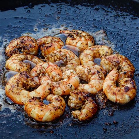 Charred Garlic Butter Shrimp Over The Fire Cooking