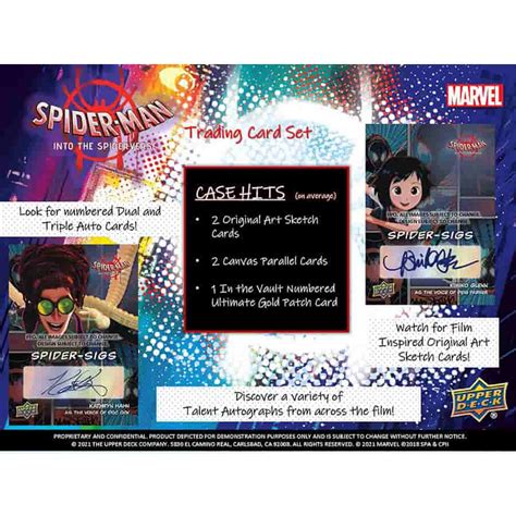 MARVEL UPPER DECK SPIDER MAN INTO THE SPIDER VERSE TRADING CARDS P7