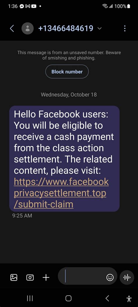 Facebook Users Receive Cash Payment From Class Action Settlement Scam