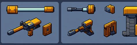 Lexica Isometric Upgrade Progression Of A Weapon Shot Graphic Top