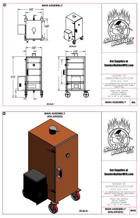 SinglePan Vertical Pellet Smoker Plans