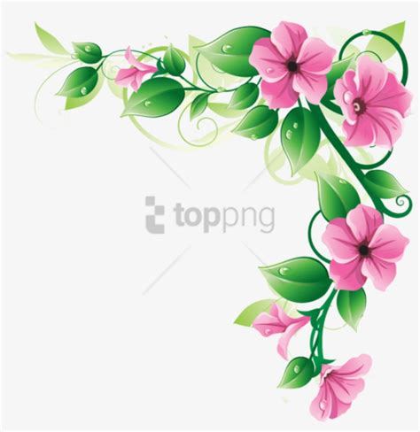 Flower Border Design Png | Best Flower Site