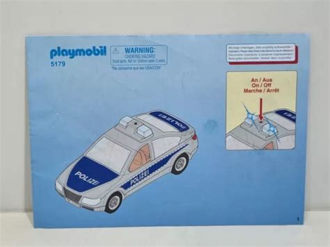 Playmobil Manuel D Instructions De Montage Guide Livre Sch Ma Plat