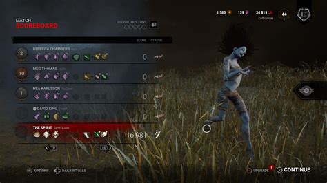 My first game with Spirit… : r/deadbydaylight