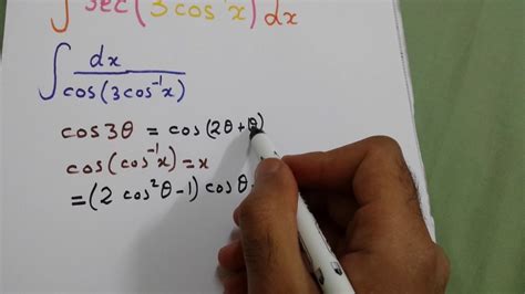 Integral Of Sec 3 Arccos X Youtube