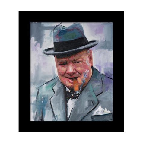 Winston Churchill Cigar Framed Print by Richard Day | Churchill ...