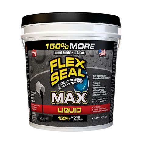 Flex Seal Family of Products Flex Seal MAX Black Liquid Rubber Sealant