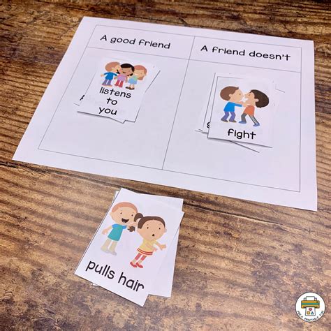 Preschool Friendship And Kindness Lesson Planning Page Pre K Printable Fun