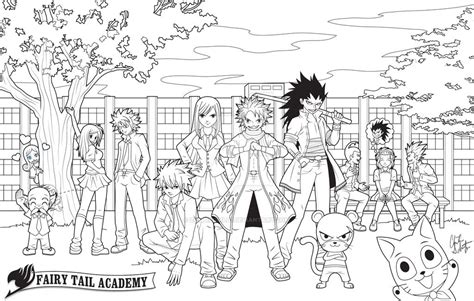 Coloring In Pictures Anime Fairy Tail Whole Guild Fairy Tail Review Of