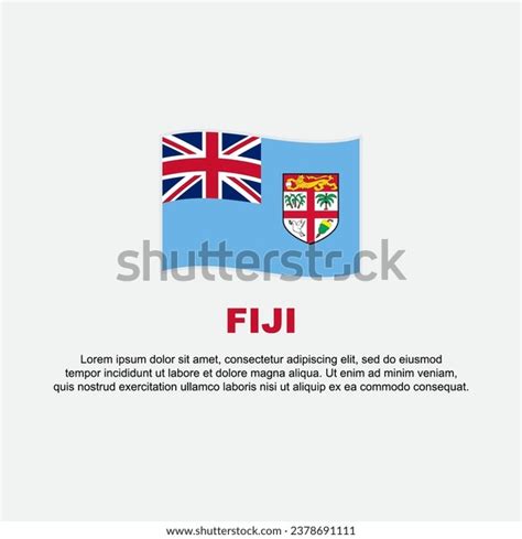 Fiji Flag Background Design Template Fiji Stock Vector (Royalty Free ...