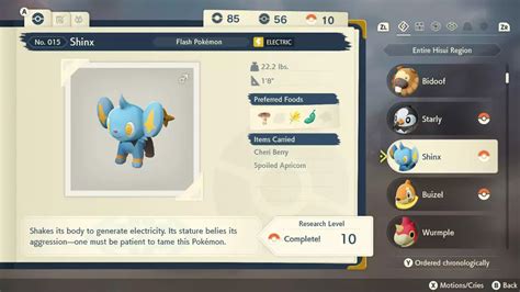 How To Complete A Pokedex Entry Pokemon Legends Arceus Shacknews