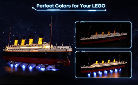 BRIKSMAX Kit déclairage à LED pour Lego Creator Lego Titanic