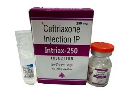 Ceftriaxone Sod Intriax Gm Ceftriaxone Sodium Mg Intriax