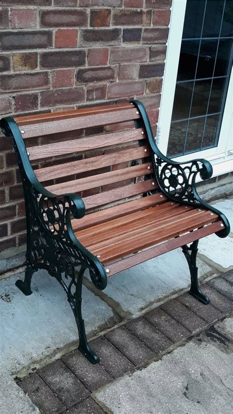 Solid Sapele Hardwood Garden Bench Slats Mm Ft Seater Etsy Uk