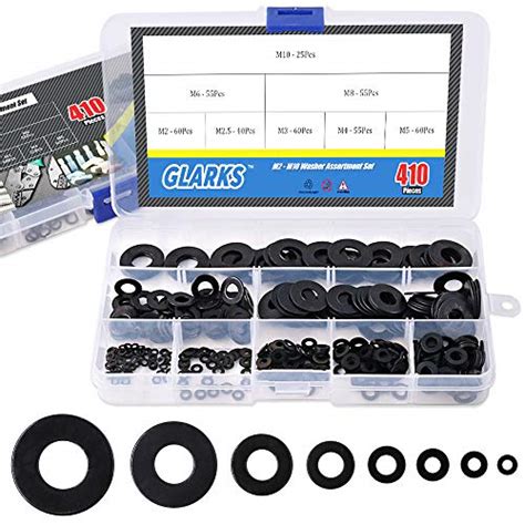 Glarks Pcs Metric M M M M M M M M Flat Washers Assortment