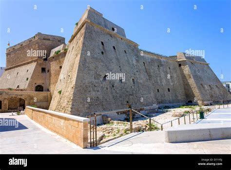 Italy Apulia Mola Di Bari The Castle Stock Photo Alamy