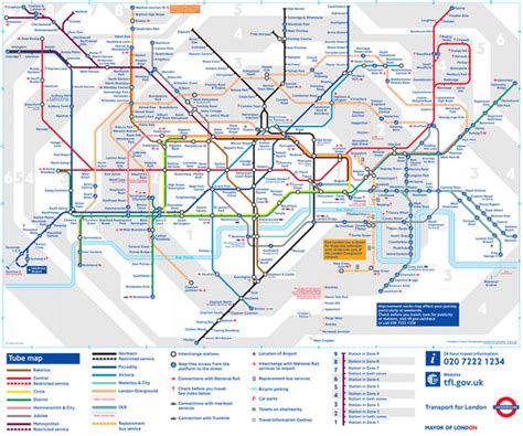 London Tube Underground Map