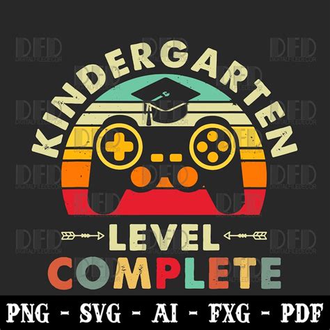 Graduaci N De Jard N De Infantes Svg Png Nivel Completo Video Gamer