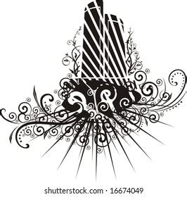 Black White Urban Design Ornamental Details Stock Vector (Royalty Free ...