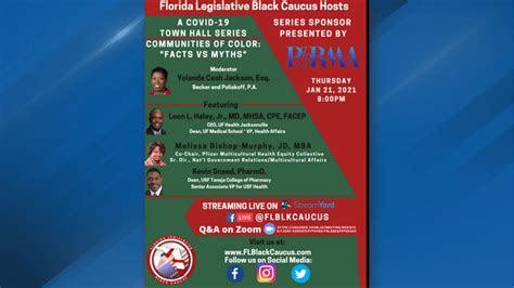 Florida Legislative Black Caucus To Host Virtual Covid 19 Town Hall Series