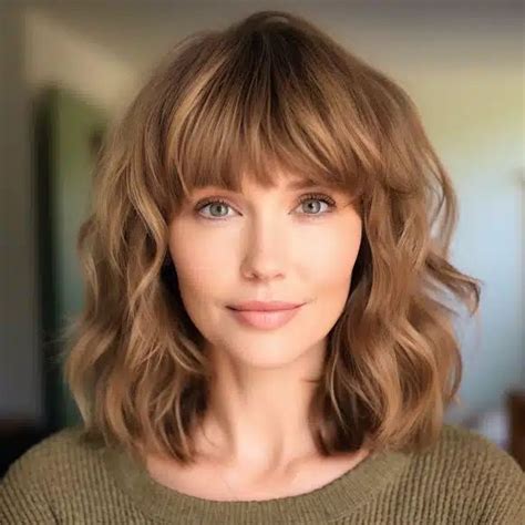 Flattering Hairstyles For Women Over With Bangs In Bangs