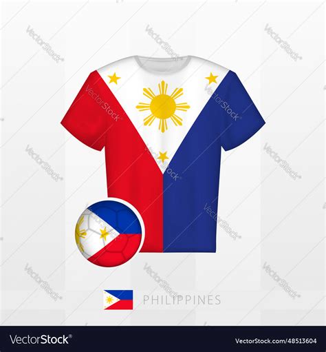 Football uniform of national team of philippines Vector Image