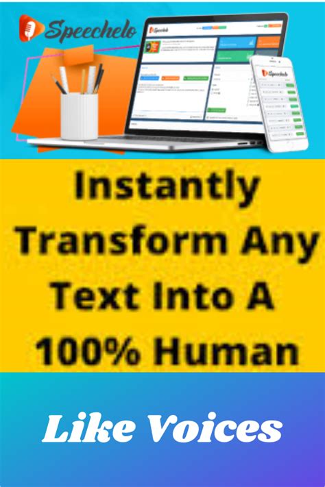 Instantly Transform Any Text Into 100 Human Sounding VoiceOver With