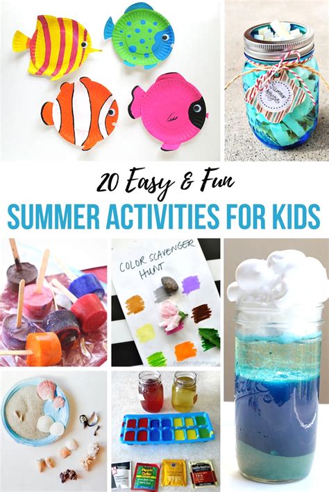 Easy and Fun Summer Activities for Kids - Organizing Moms