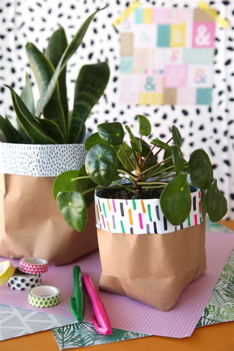 How To Make A Diy Paper Bag Planter The Pretty Life Girls