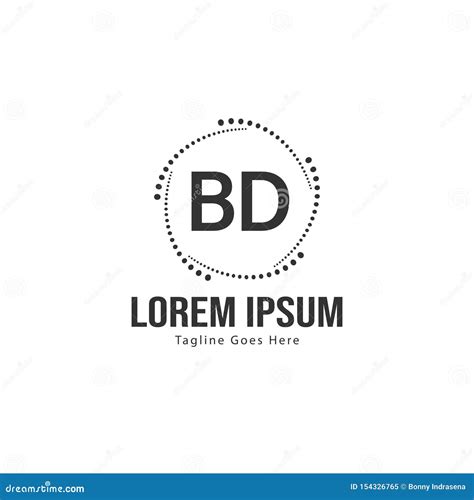 Bd Letter Logo Design Creative Modern Bd Letters Icon Illustration