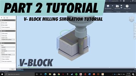 Autodesk Inventor Cam Ultimate 2021 V Block Milling Simulation