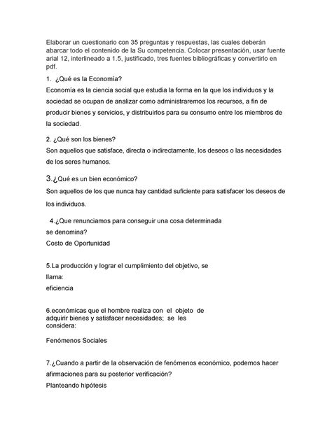 Elaborar Un Cuestionario Con Preguntas Y Respuestas Elaborar Un