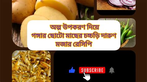 অল্প উপকরণ দিয়ে গঙ্গার ছোটো মাছের দারুণ মজার রেসিপি 😋😋easy Recipe For