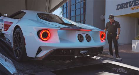 Manny Khoshbin Takes Delivery Of New Ford Gt Parks It Next To Bugatti