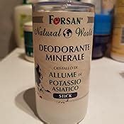 La Tradizione Erboristica Forsan Deodorante Minerale Corpo Stick Con