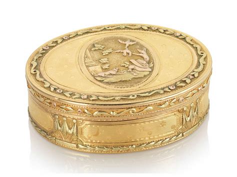 A LOUIS XVI VARI COLOUR GOLD SNUFF BOX BY JEAN CHARLES MARIE BOUDOU