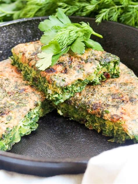 This Persian Herb Frittata Kuku Sabzi Is Bright And Fresh In Both