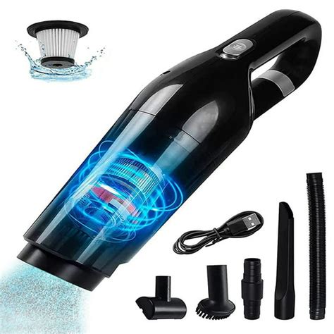 Kibhous Protable Car Vacuum Cleaner 120w Car Vacuum Cleaners Cordless