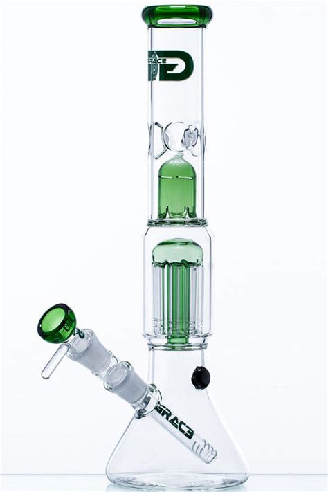 Grace Glass Green Tree Perc Beaker Od Beefys Bongs